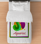Aquarius Duvet Cover - Twin | Zodiac Series 3 - Beyond T-shirts